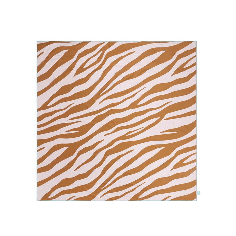 Microvezel Handdoek XXL Oranje Zebra/Caramel 180 x 180 cm